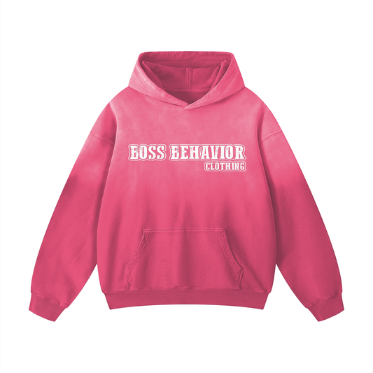 Pre-Order : Pink Crush Heavyweight Sunfade Oversized Hoodie