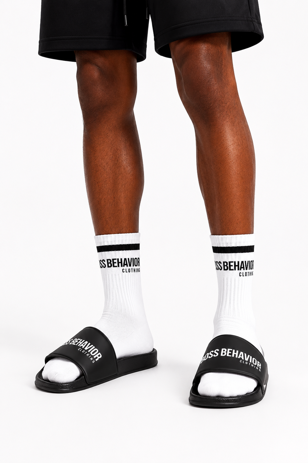 Socks: Boss Behavior Crew Socks (One Size Fit All) More Colors Available