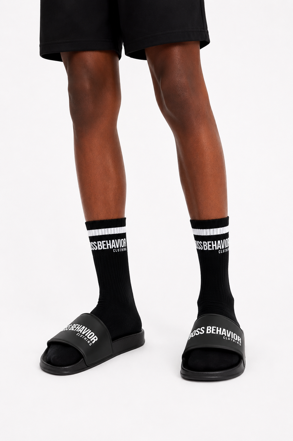 Socks: Boss Behavior Crew Socks (One Size Fit All) More Colors Available