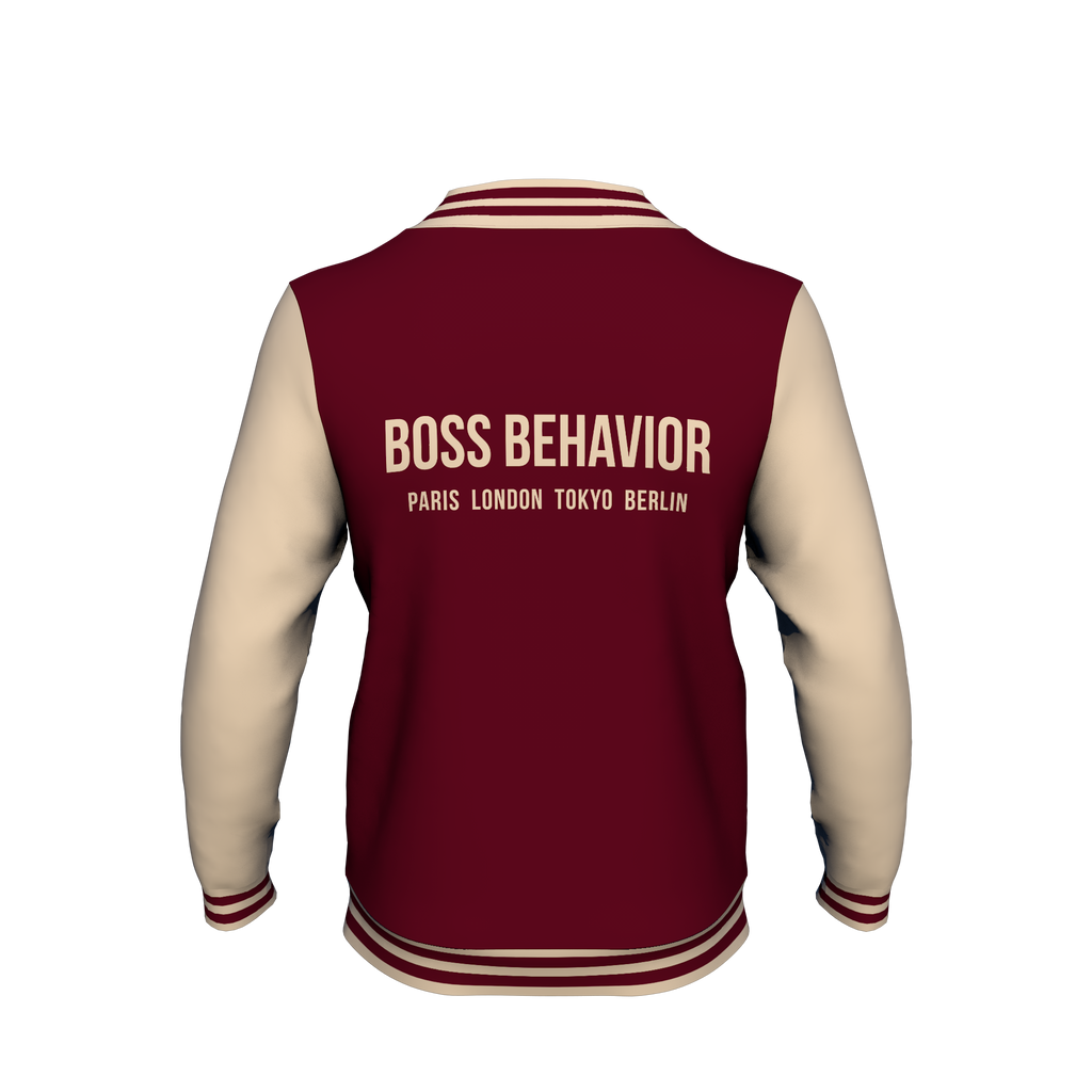 Jacket: Boss Behavior Unisex Letterman Jacket