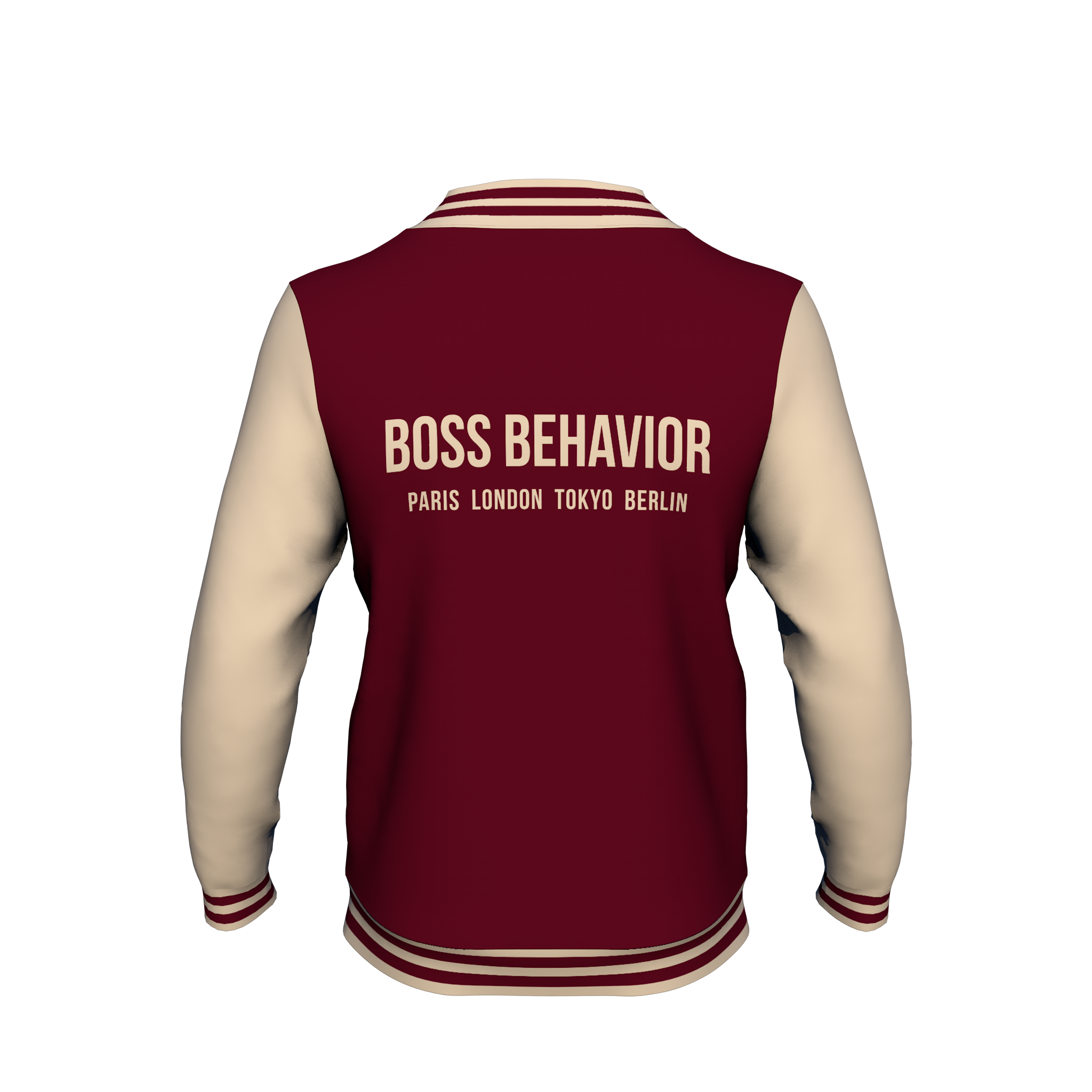 Jacket: Boss Behavior Unisex Letterman Jacket