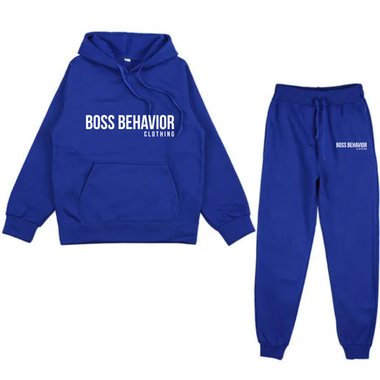 Boss Behavior Blue Stomper Unisex 2 Piece Set With Hoodie