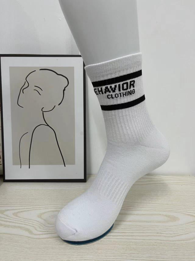 Boss Behavior Crew Socks (One Size Fit All) More Colors Available