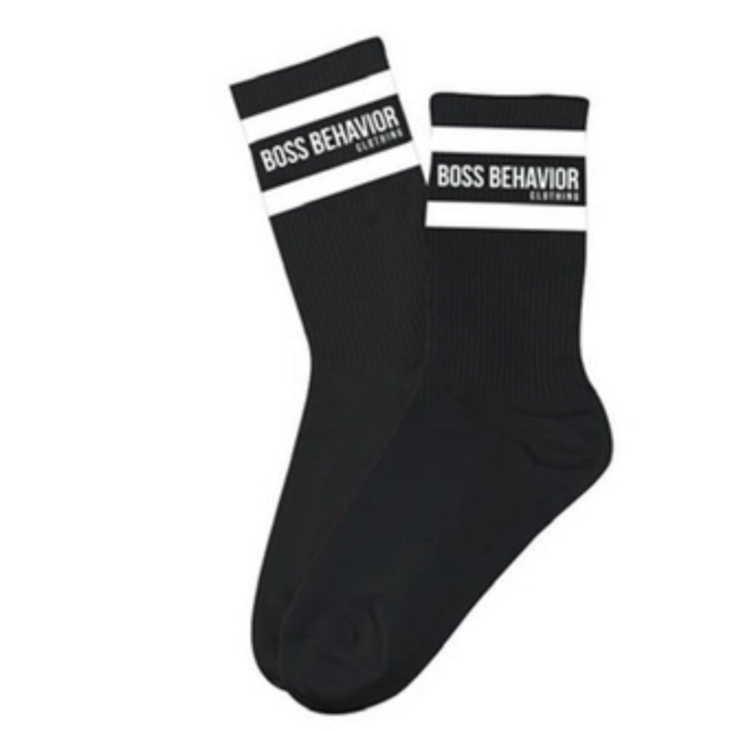 Boss Behavior Crew Socks (One Size Fit All) More Colors Available