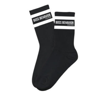 Boss Behavior Crew Socks (One Size Fit All) More Colors Available