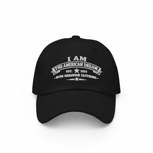 I Am The American Dream Black Hat – White Background