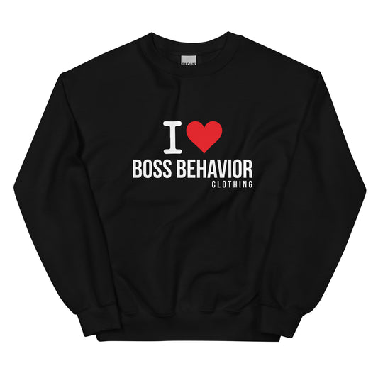 I Love Boss Behavior Sweatshirt