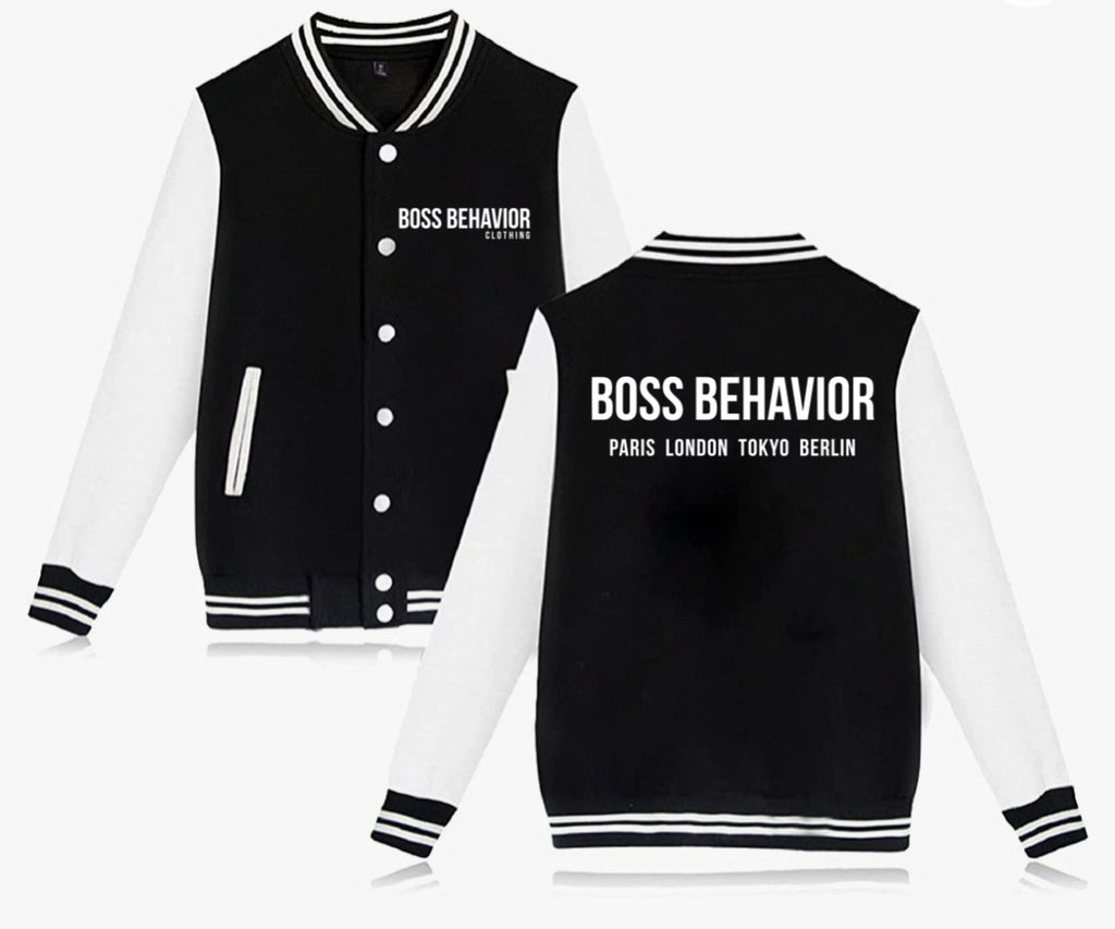 Jacket: Boss Behavior Unisex Letterman Jacket
